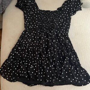 Trixxi Black and White Polka Dot Dress